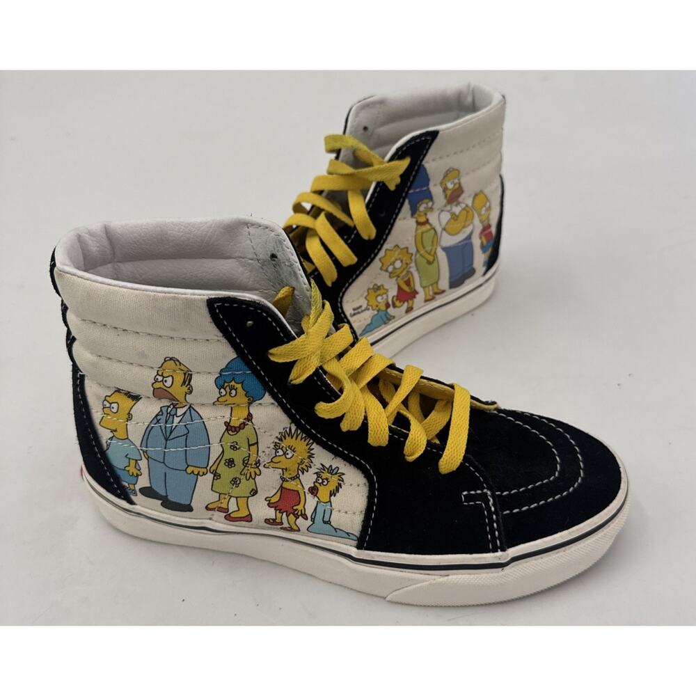 VANS x The Simpsons Family Portrait Collaboration Mens 5 Womens 6.5 SK8-HI Top